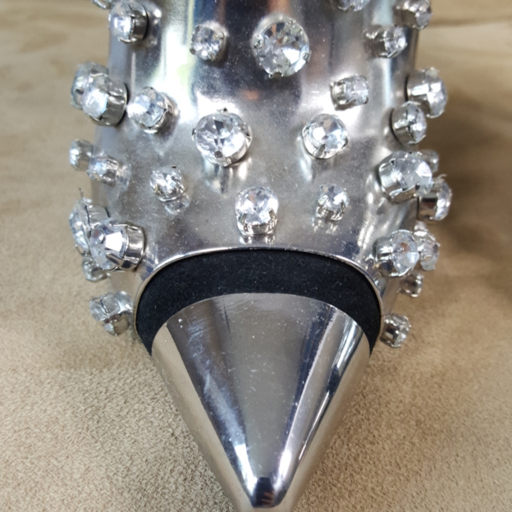 Obsession Rules Rhinestone Studded Slingbacks - image 4